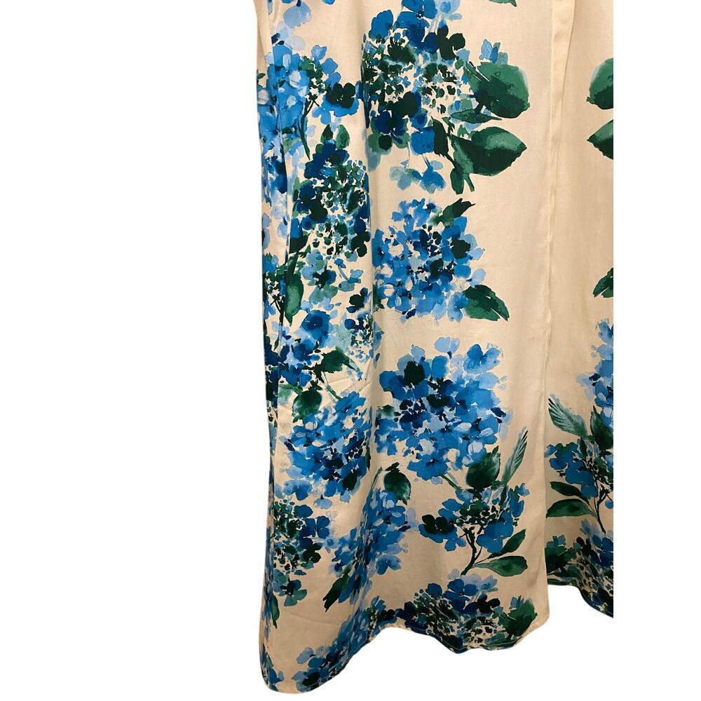 Tuckernuck Sleeveless Charlie Dress Medium Waters Edge Hydrangea Floral Collared - Picture 9 of 12